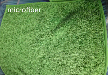 30 * 40 سانتی متر 450 گرم در متر میکروفیبر گرد و غبار پاک کن سبز پیچ خورده فوق العاده جذب آب گرد و غبار کف