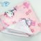 Microfiber Printed Hand Towel Home Use Baby Towel 40*40cm Square Shape Pink Color
