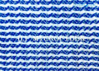Blue Mixed White Color  Microfiber Terry Fabric Hard Wire Cleaning Cloth Fabric