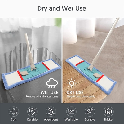 پد ماپ قابل استفاده مجدد برای Swiffer Sweeper Mop Microfiber Mop Pad قابل شستشو برای تمیز کردن پایه تخته کف سخت